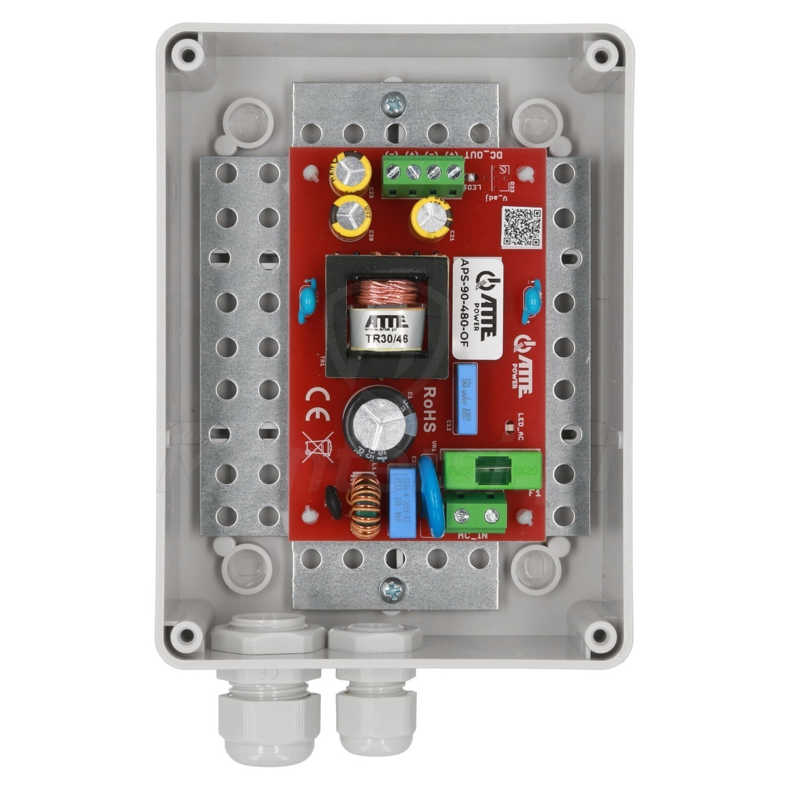 APS‑90‑480‑S1 - Zasilacz sieciowy w obudowie