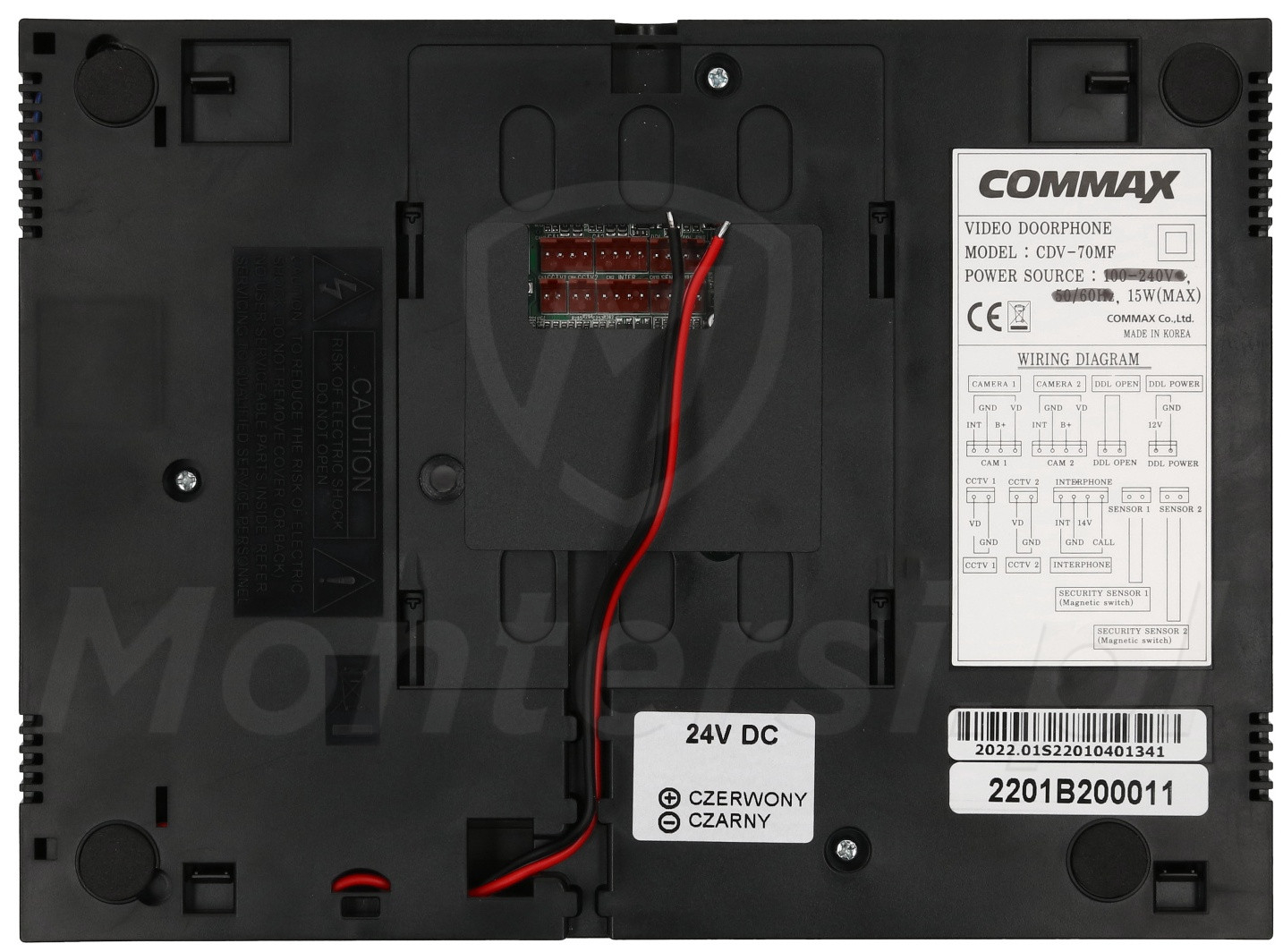 CDV-70MF(DC) Dark silver - Monitor 7" z doświetleniem LED