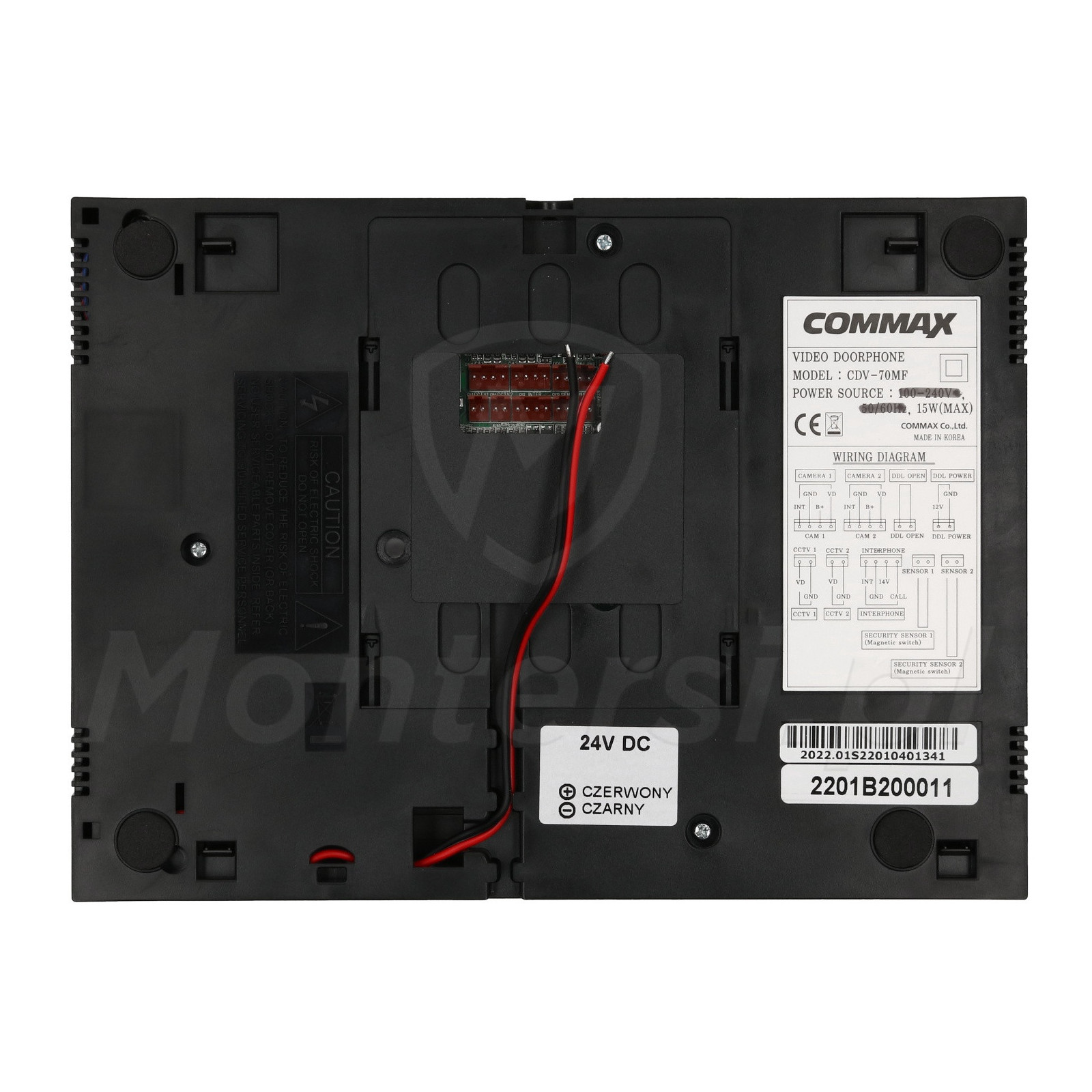 CDV-70MF(DC) Dark silver - Monitor 7" z doświetleniem LED