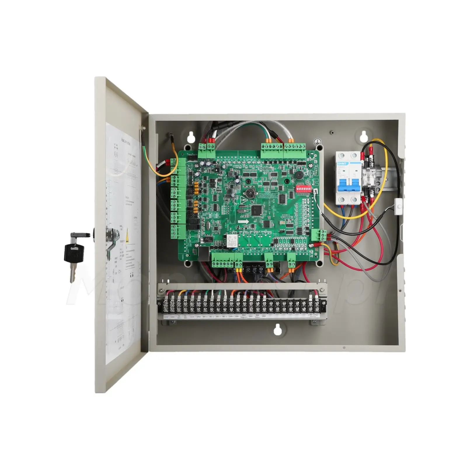 Wnętrze kontrolera dostępu DS-K2601T