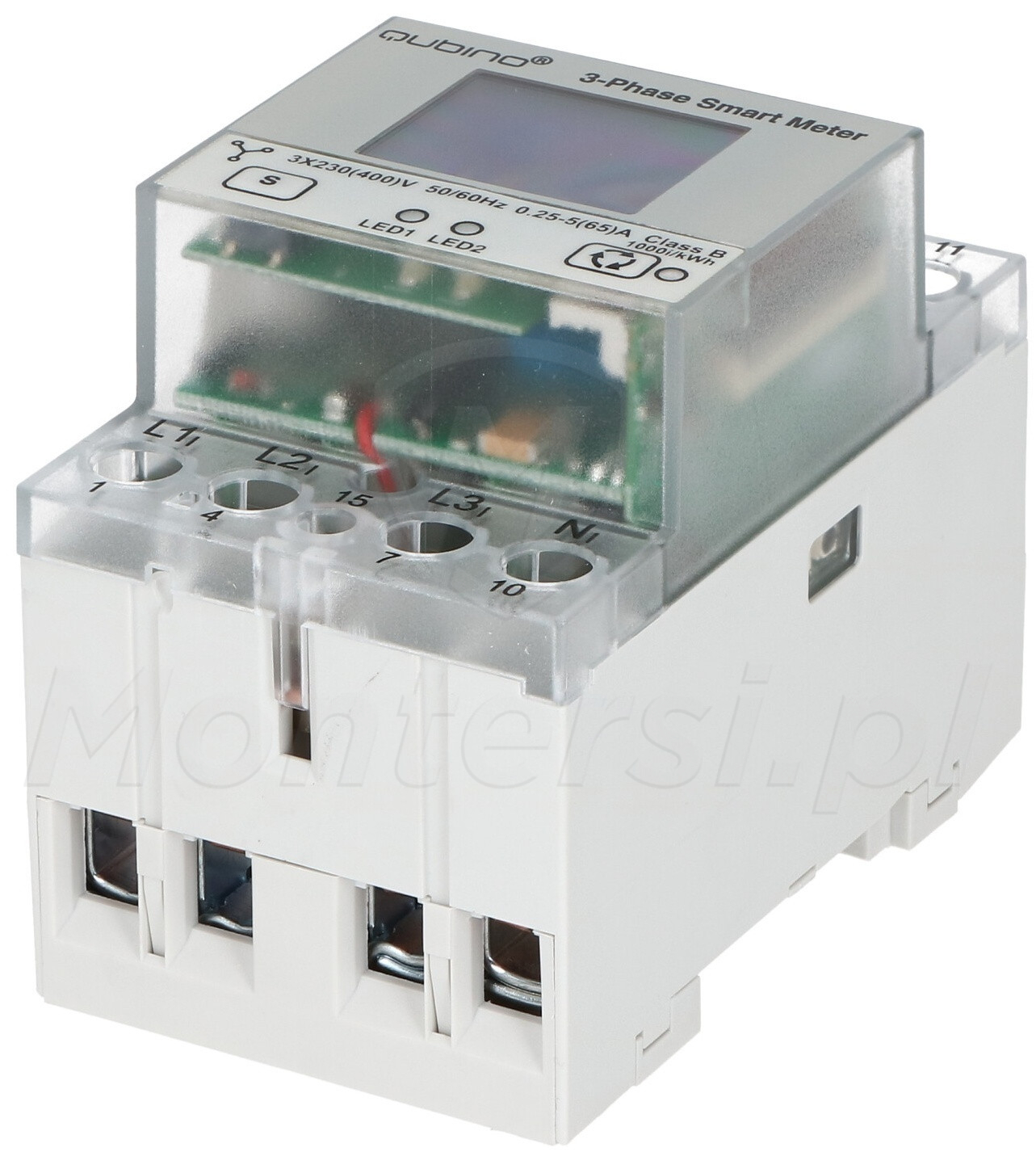 Qubino 3-Phase Smart Meter - 3-fazowy miernik energii, Z-Wave, DIN Qubino 3-Phase Smart Meter - 3-fazowy miernik energii, Z-Wave, DIN