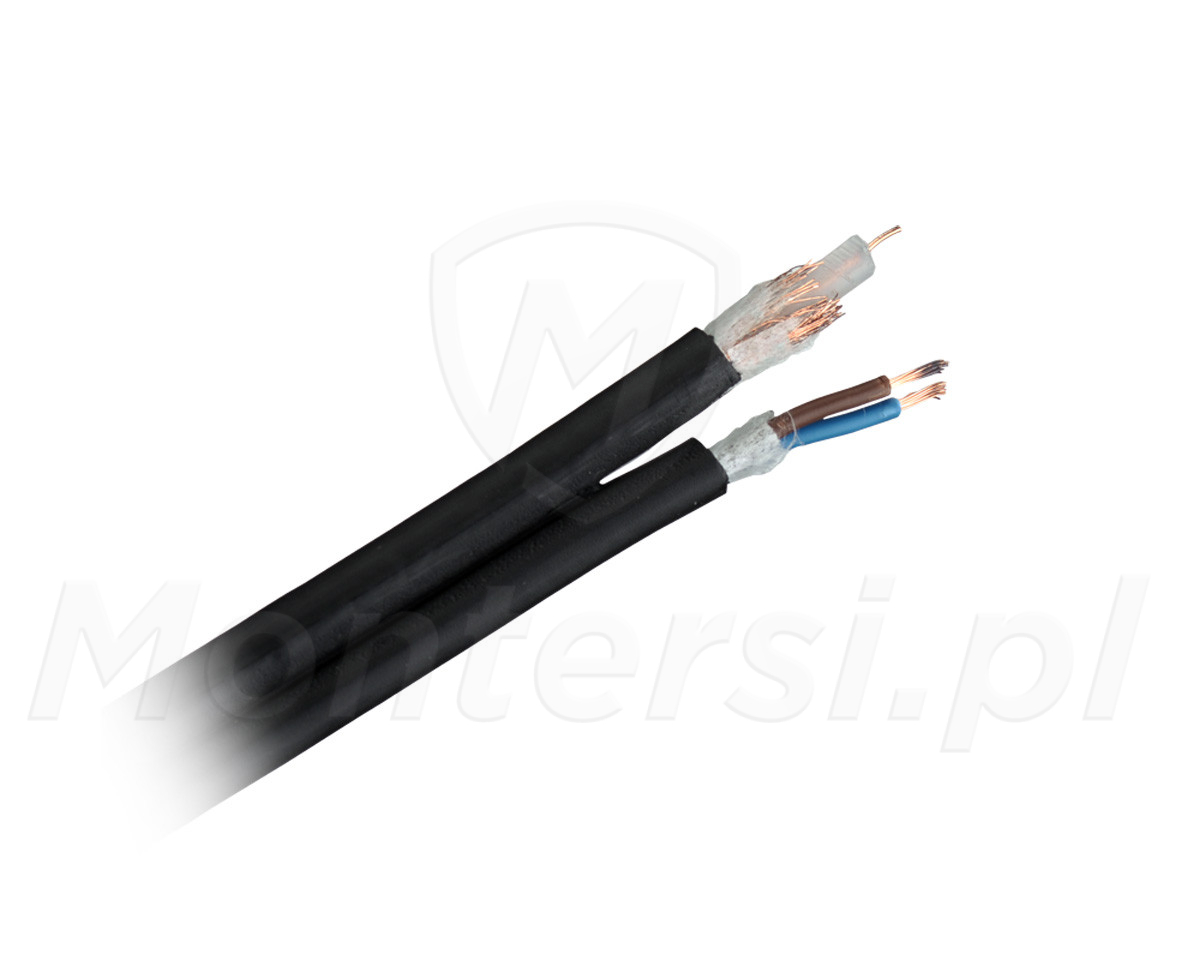 XAp 75-0,59/3,7+2x0,75 - Przewód koncentryczny i zasilający żelowany