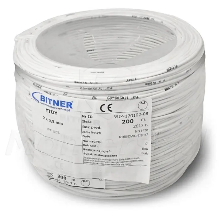 YTDY 2x0.5mm BitProtect - Przewód instalacyjny