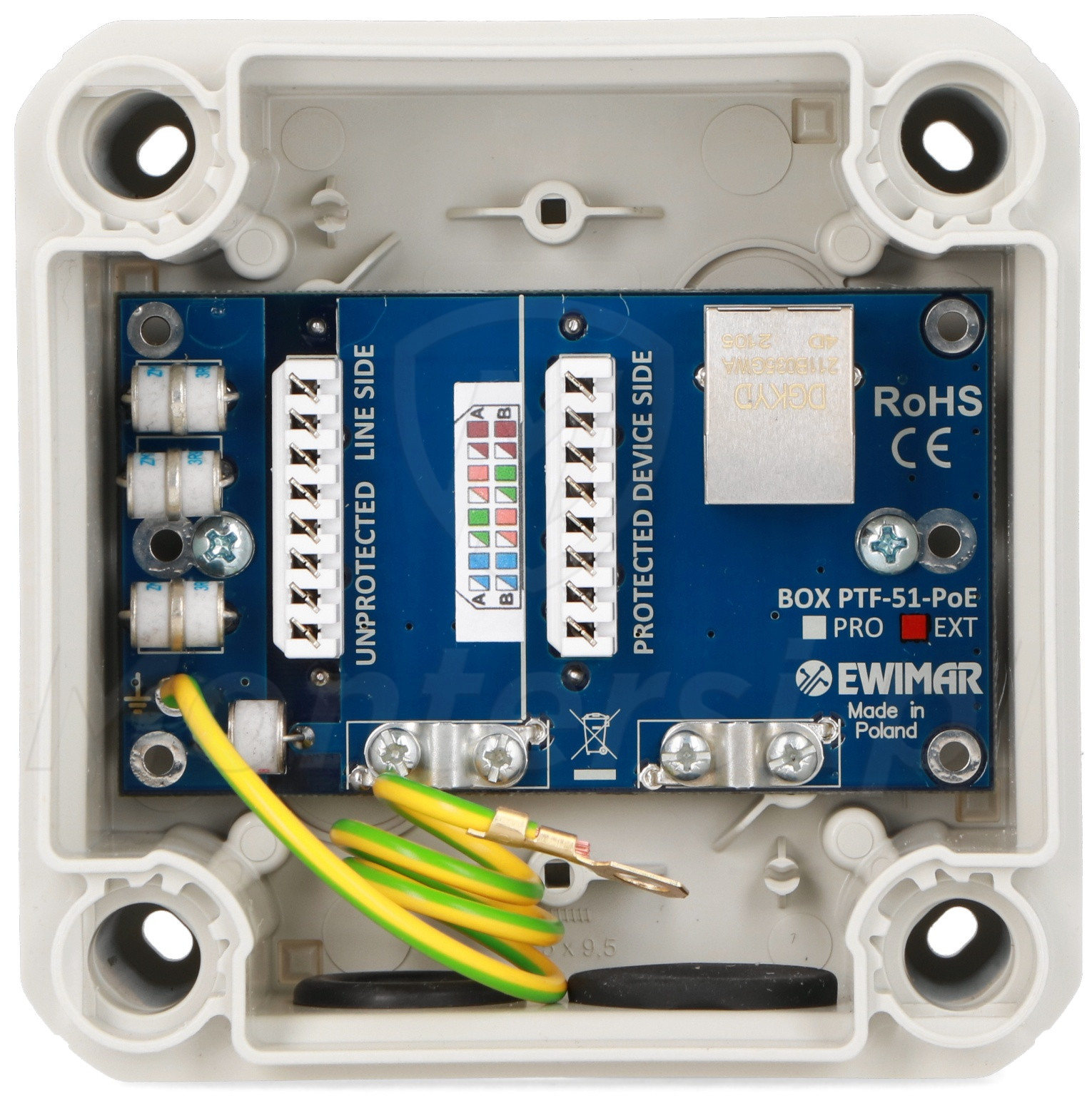BOX-1-PTF-51-EXT/PoE - Zewnętrzny ogranicznik przepięć