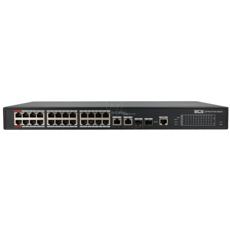 Front switcha PoE BCS-L-SP2402G-2SFP-M