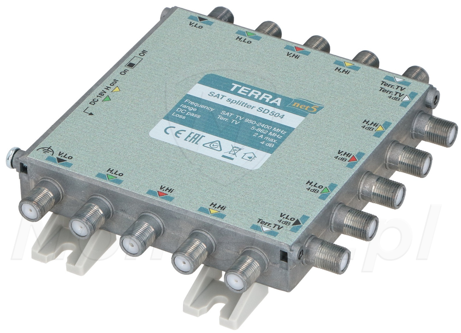 SD504 - Rozgałęźnik TV/SAT klasa A