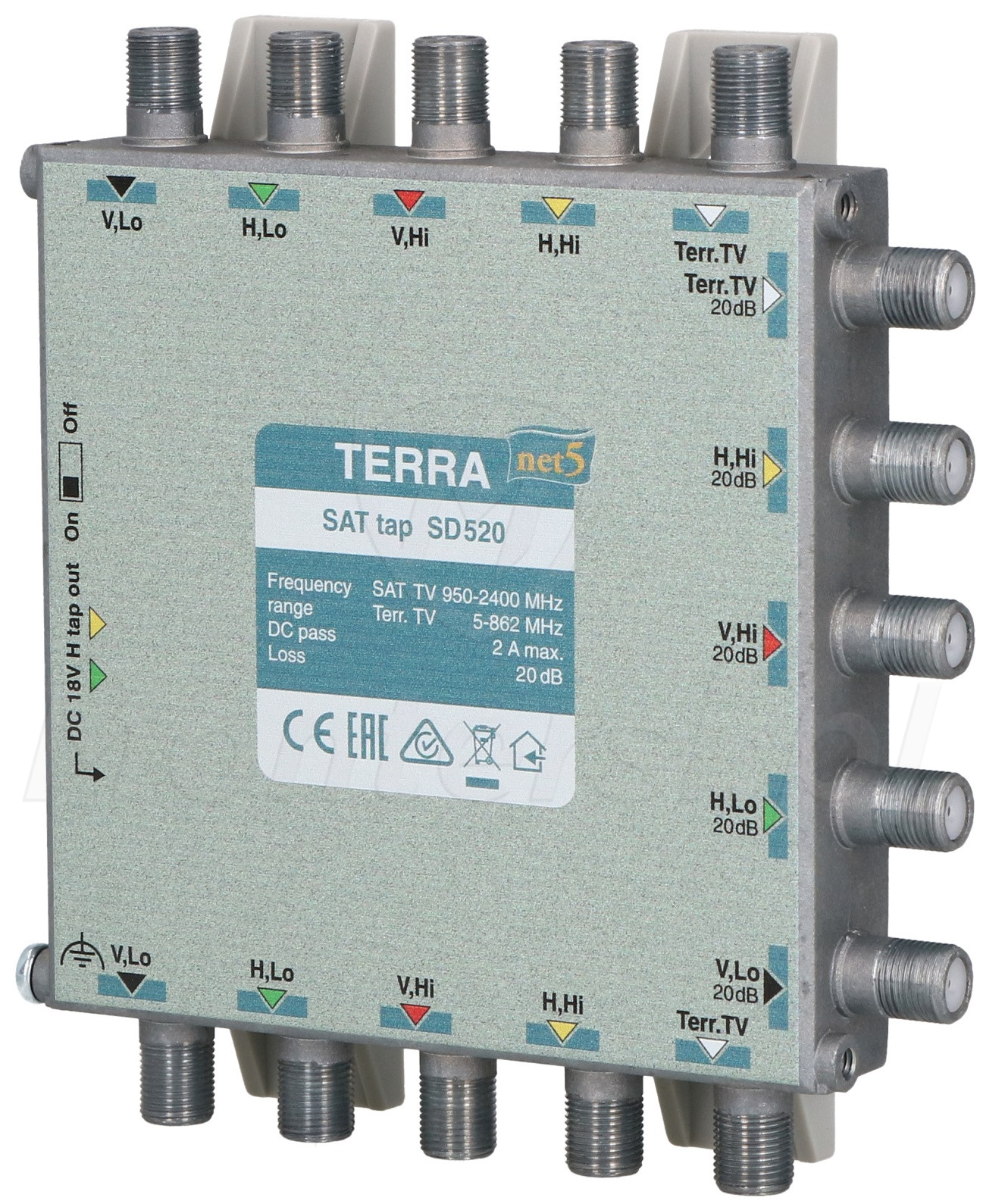 SD520 - Odgałęźnik TV/SAT, 20 dB