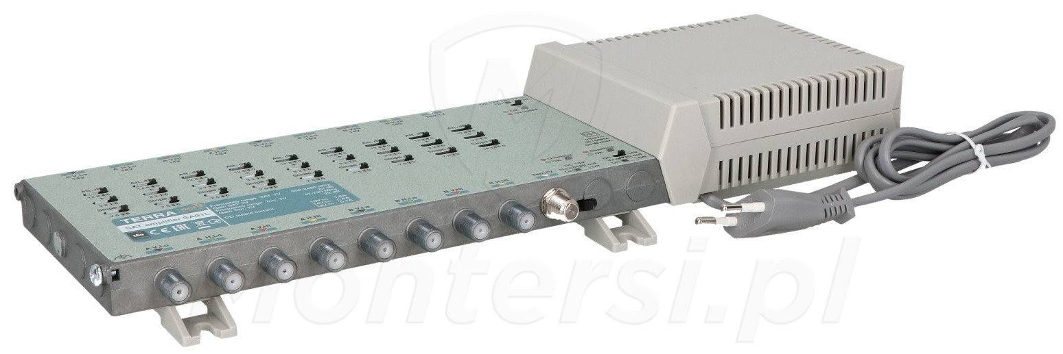 SA-91L - Wzmacniacz do multiswitchy 9 wejściowych