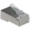 Wtyk RJ45 kat.6 ekranowany z przelotem