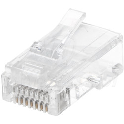 Wtyk RJ45 kat.6 z przelotem