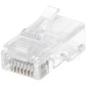 Wtyk RJ45 kat.6 z przelotem