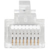 Wtyk RJ45 kat.5 z przelotem