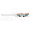 Wtyk RJ45 kat.5 z przelotem