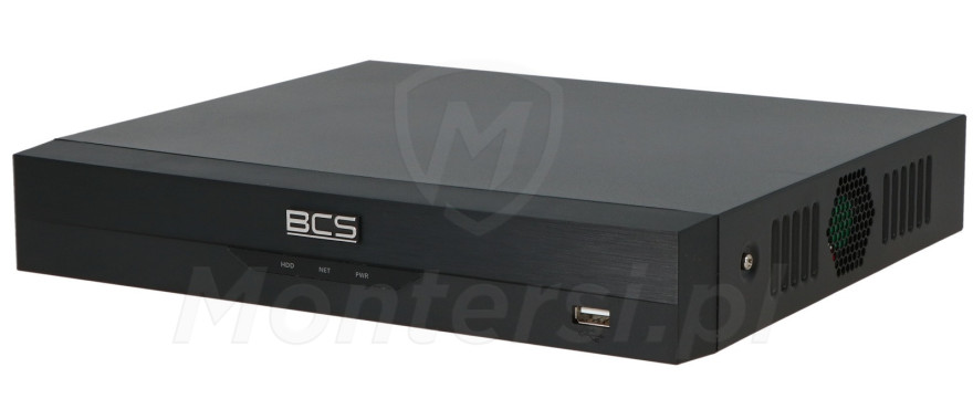 BCS-L-NVR0801-4KE(2) - 8-kanałowy rejestrator IP, 16Mpx, 80Mb/s