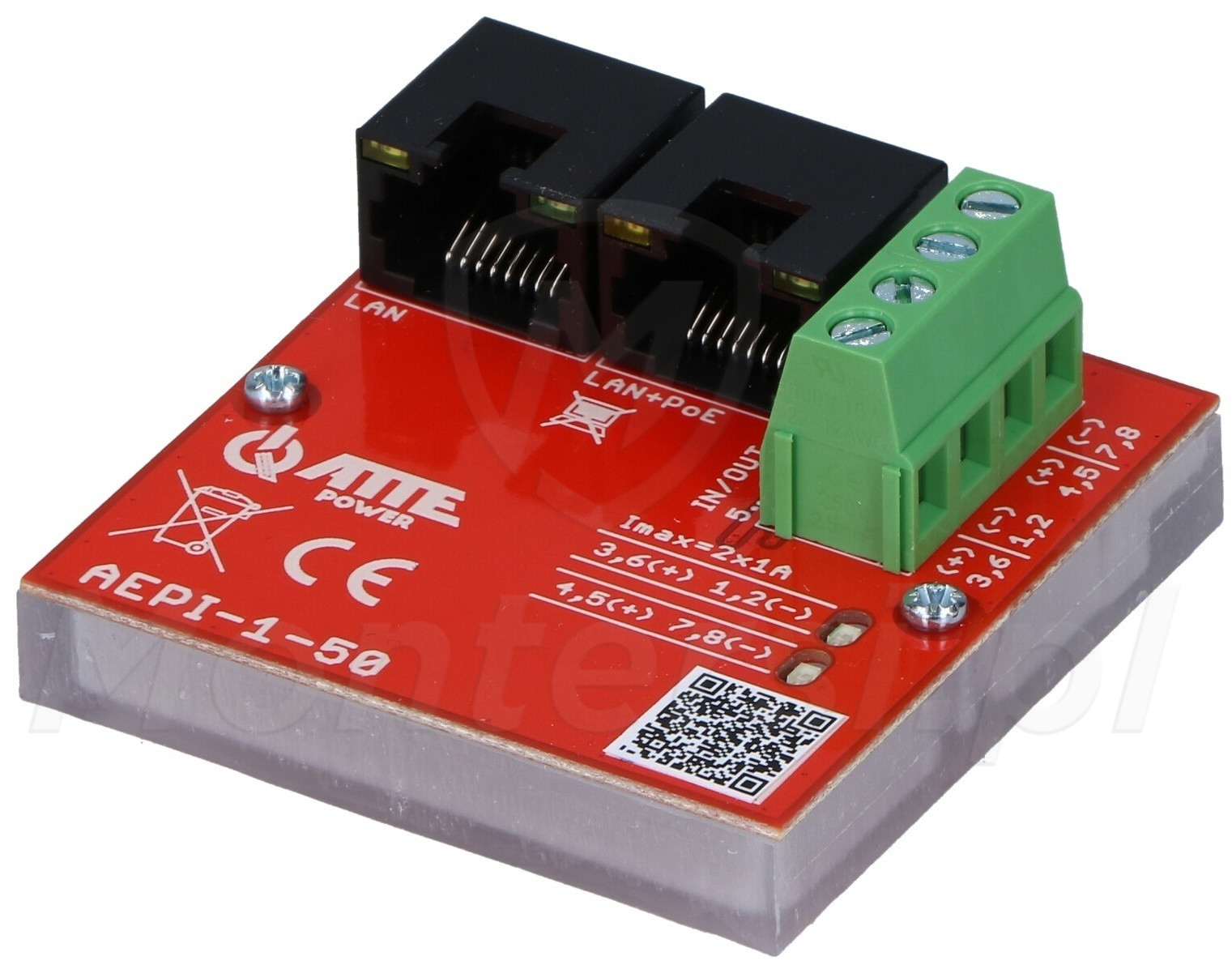 AEPI‑1‑50 - 1-kanałowy adapter zasilający AEPI‑1‑50 - 1-kanałowy adapter zasilający