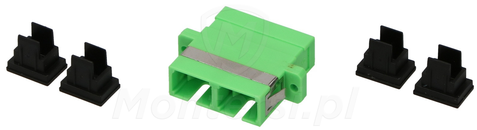 A-522D - Adapter jednomodowy 2xSC/APC - 2xSC/APC, duplex