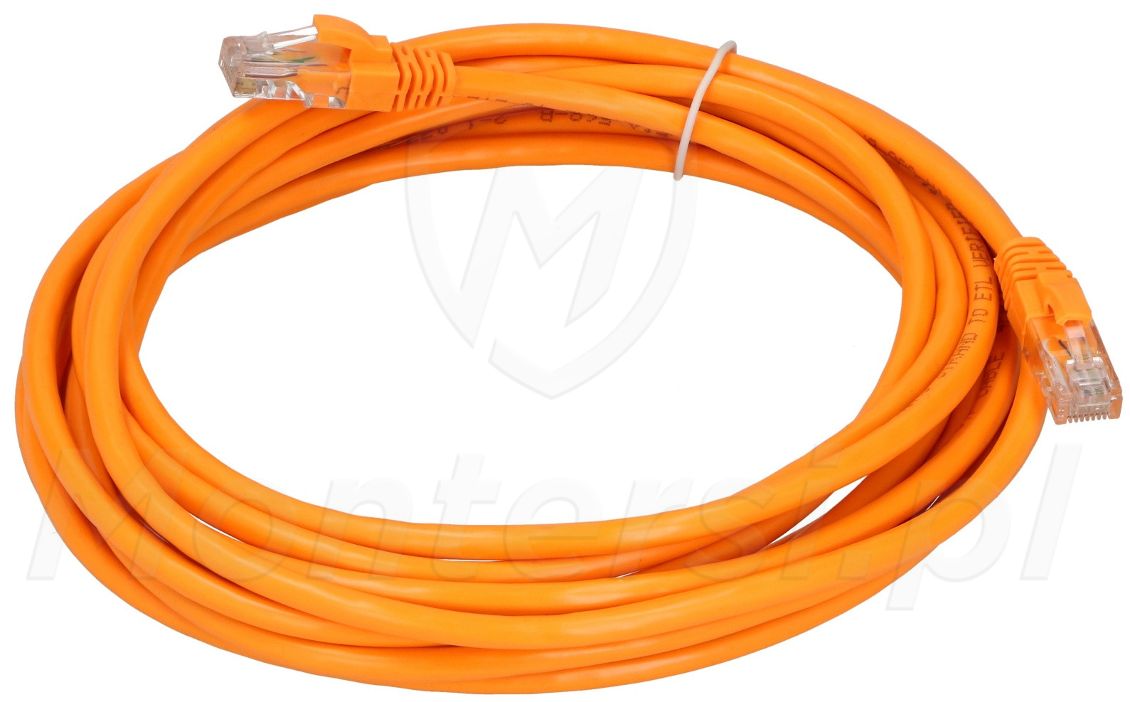 Patchcord U/UTP kat.6, długość 5m - pomarańczowy