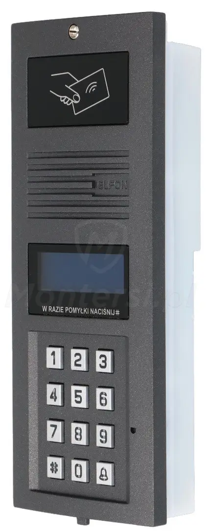 OP-MA765R-G - Cyfrowy panel bramowy z czytnikiem zbliżeniowym