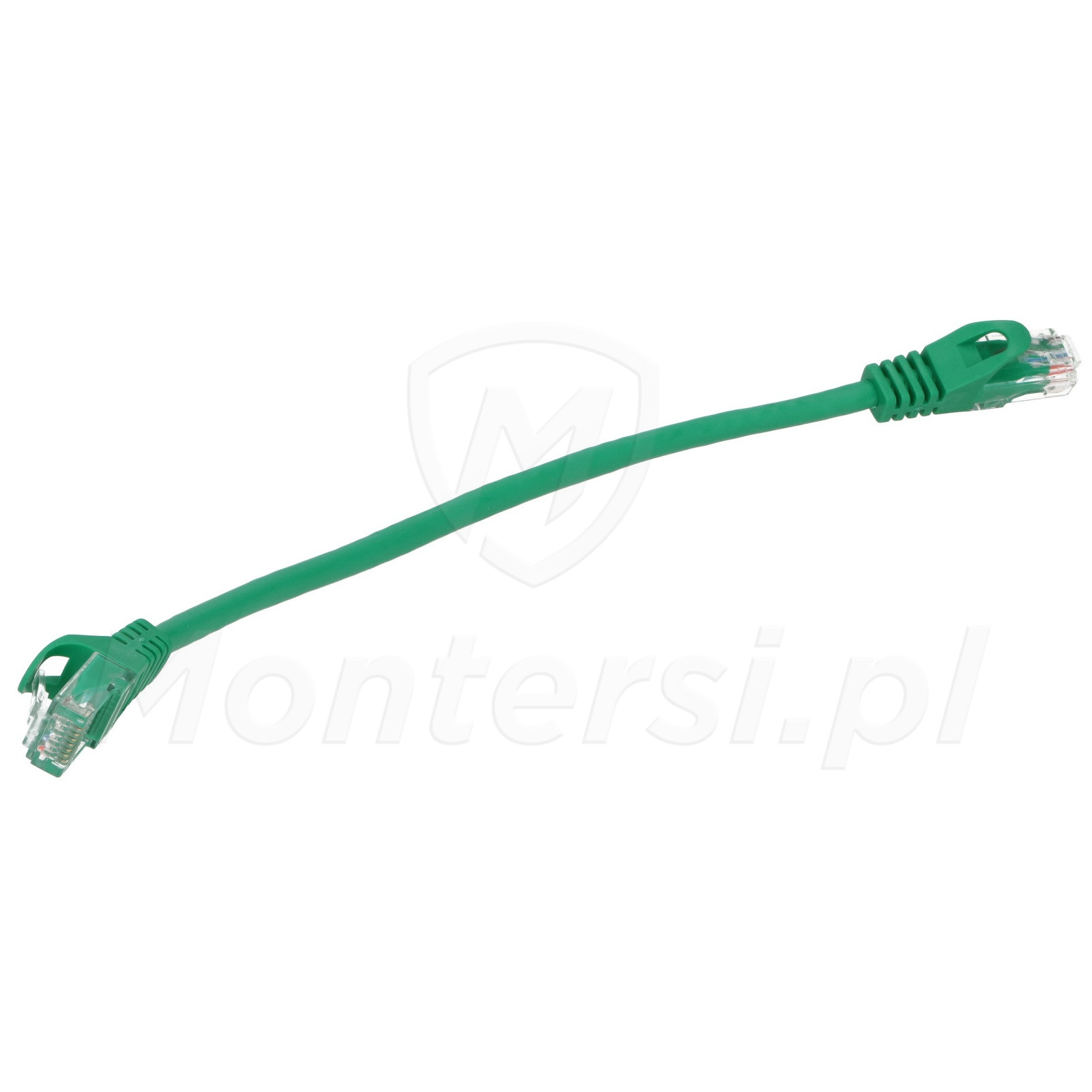 Zielony patchcord F / UTP 6 dł. 0.25m