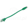 Patchcord U/UTP kat.6, długość 0.25m - zielony