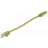Patchcord U/UTP kat.6, długość 0.25m - żółty