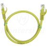 Patchcord U/UTP kat.6, długość 0.5m - żółty