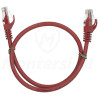 Patchcord U/UTP kat.6, długość 0.5m - czerwony