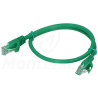 Patchcord U/UTP kat.6, długość 0.5m - zielony