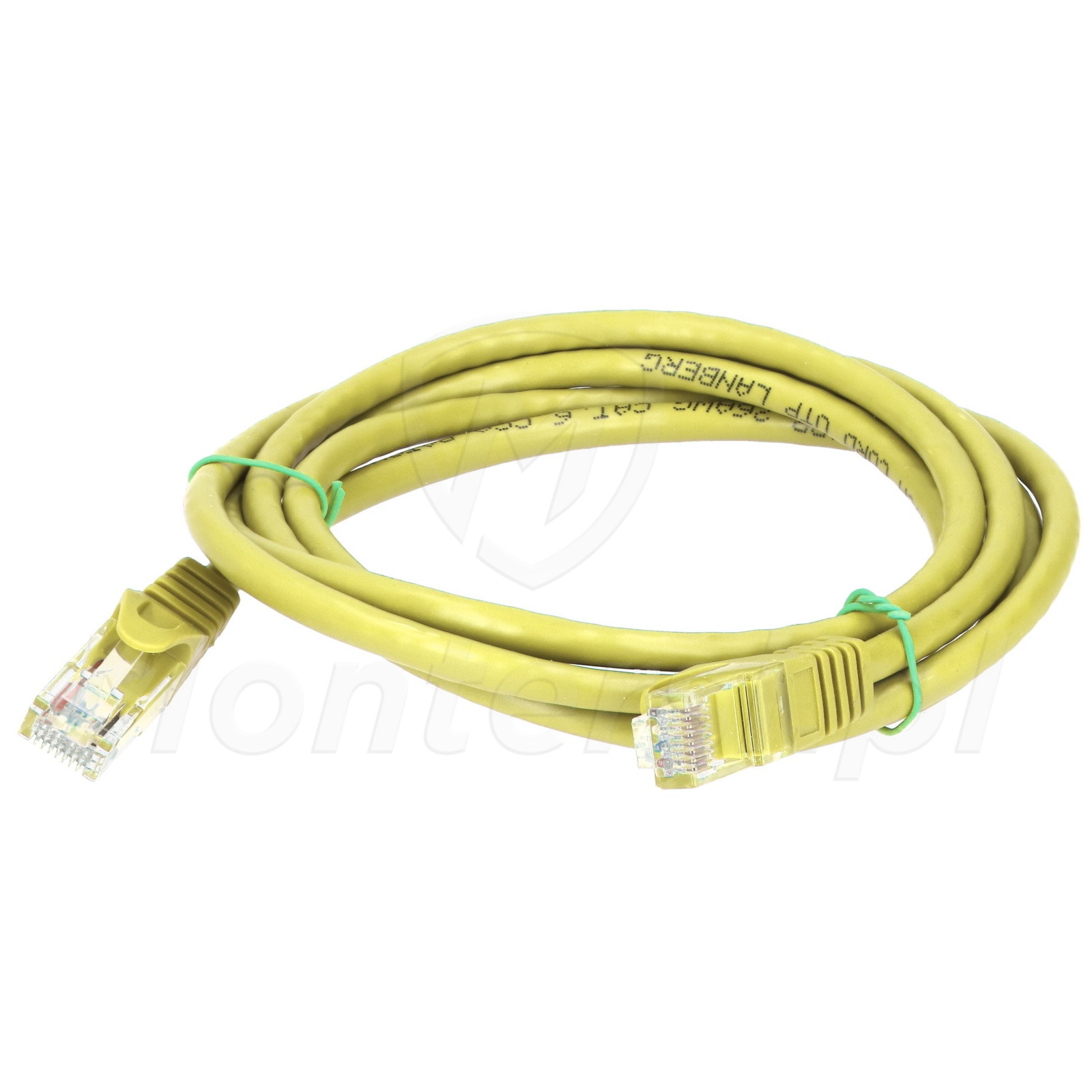 Żółty patchcord F / UTP 6 dł. 1 m