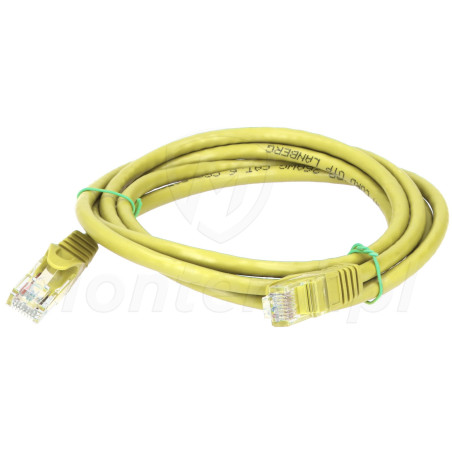 Żółty patchcord F / UTP 6 dł. 1 m