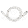 Patchcord U/UTP kat.6, długość 1m - biały