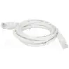 Biały patchcord F / UTP 6 dł. 1 m