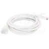 Patchcord U/UTP kat.6, długość 1m - biały
