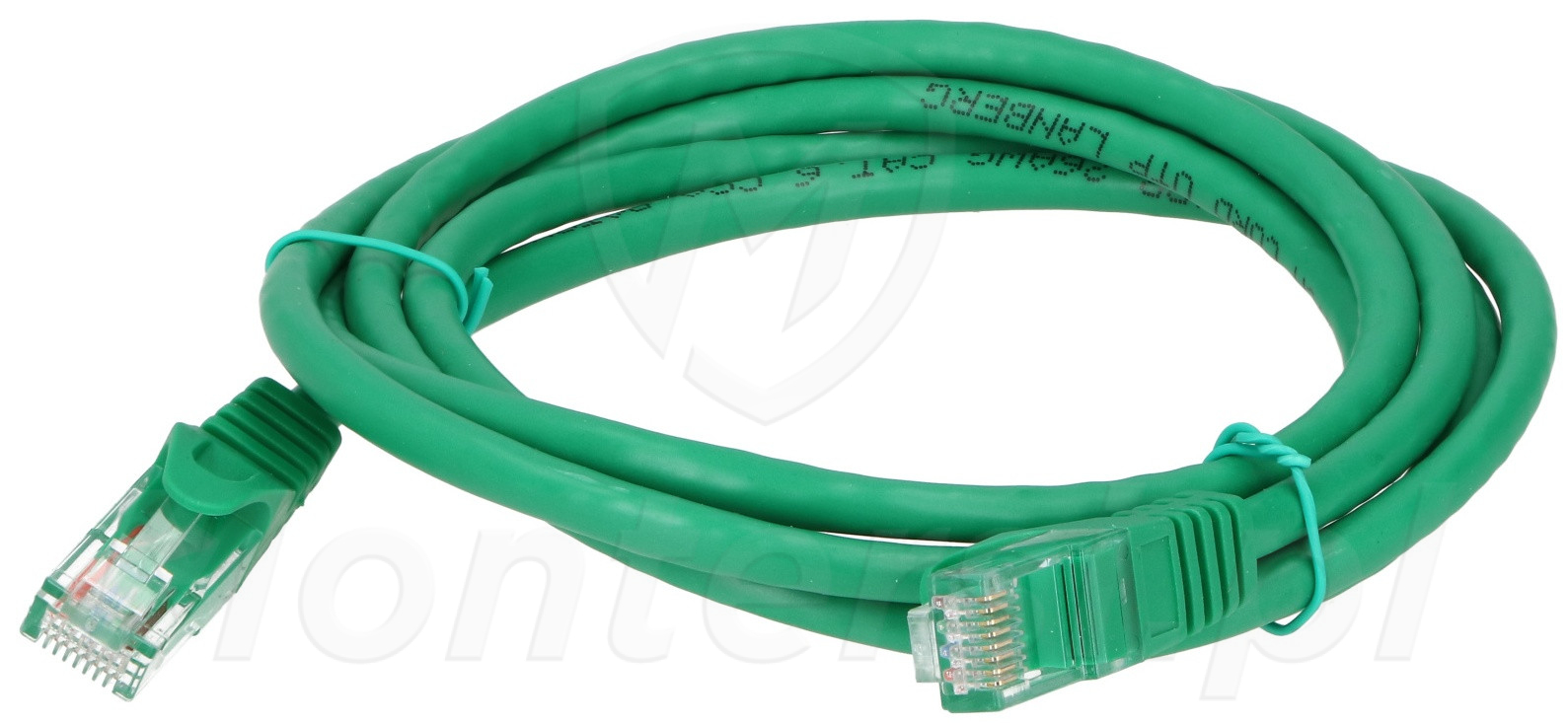 Patchcord U/UTP kat.6, długość 1.5m - zielony