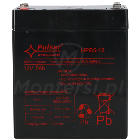 HPB5-12 - Akumulator bezobsługowy
