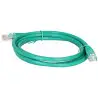 Patchcord U/UTP kat.6, długość 1m - zielony