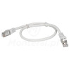 Patchcord F/UTP kat.6, długość 0.5m - szary