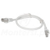 Patchcord F/UTP kat.6, długość 0.5m - szary