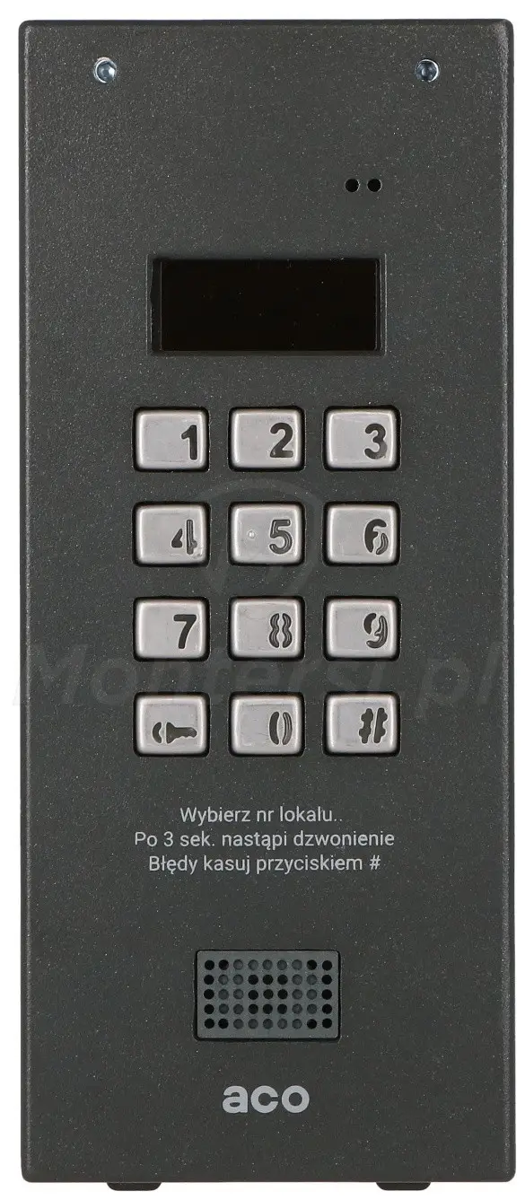 CDNP7ACC (G2) ST - Cyfrowy panel bramowy MASTER/SLAVE CDNP7ACC (G2) ST - Cyfrowy panel bramowy MASTER/SLAVE