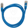 Patchcord F/UTP kat.6, długość 0.5m - niebieski