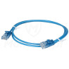 Patchcord U/UTP kat.6, długość 1m - niebieski, slim