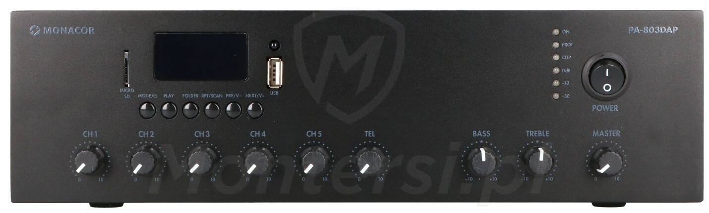 PA-803DAP - Wzmacniacz 30 W, Bluetooth, MP3, USB, FM DAB+