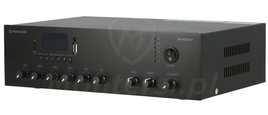 Front wzmacniacza PA-803DAP
