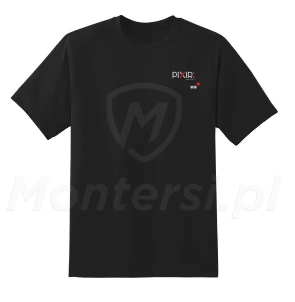 SOL'S 11500 - Czany t-shirt z logiem PIXIR, rozmiar M