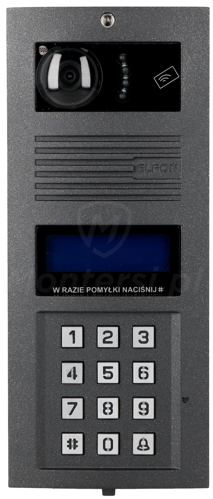 OP-MA765RC-G HR - Cyfrowy panel bramowy z kamerą i czytnikiem zbliżeniowym OP-MA765RC-G HR - Cyfrowy panel bramowy z kamerą i czytnikiem zbliżeniowym