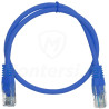 Patchcord U/UTP kat.5e, długość 0.5m - niebieski Patchcord U/UTP kat.5e, długość 0.5m - niebieski