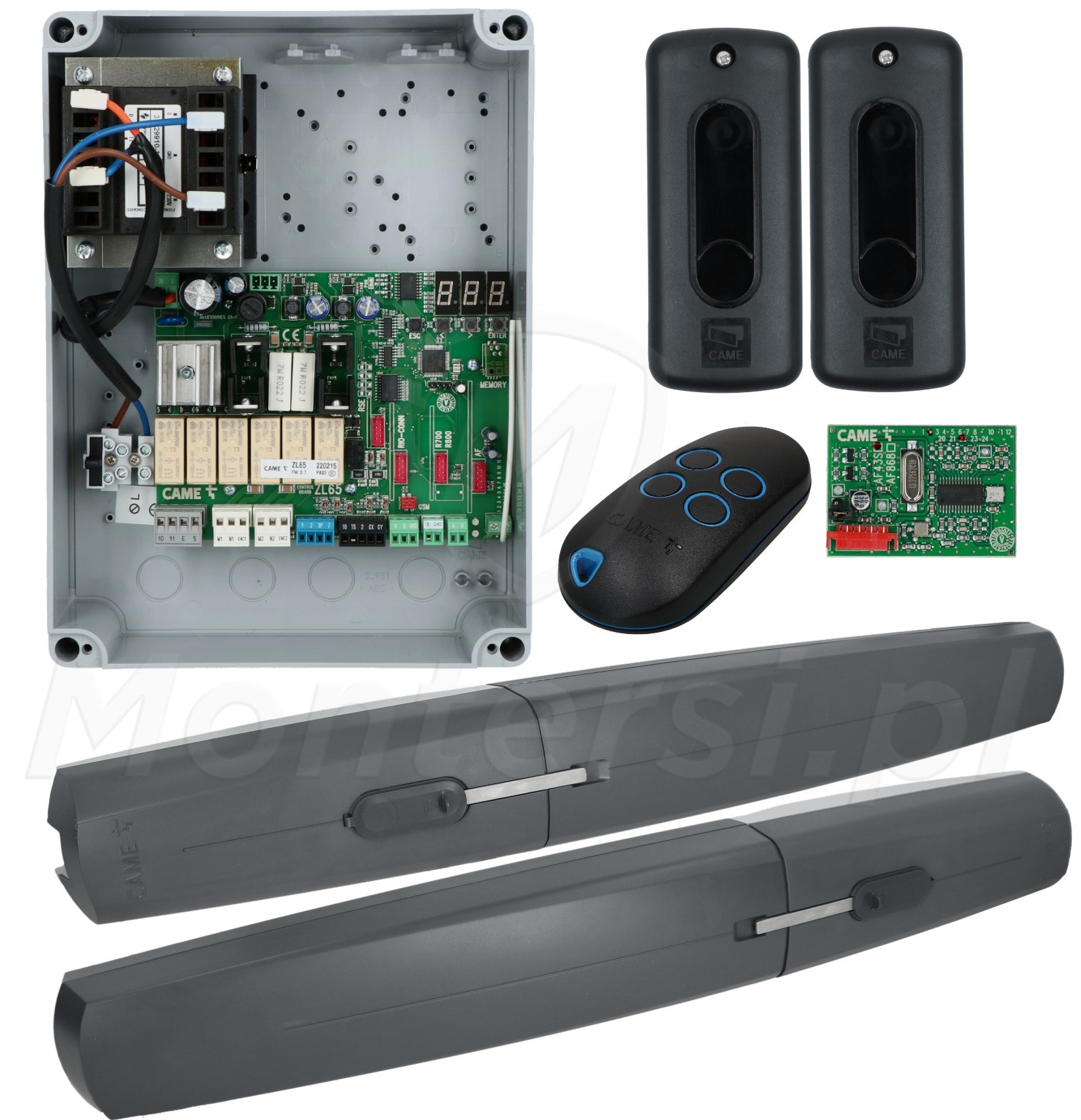 AXI 20 SAFE TOP - Zestaw do bramy skrzydłowej 2m/200kg AXI 20 SAFE TOP - Zestaw do bramy skrzydłowej 2m/200kg