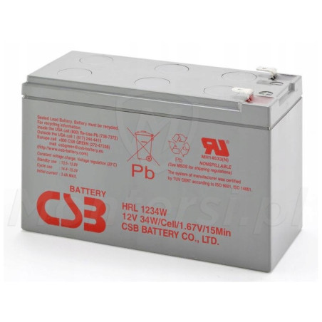 Akumulator bezobsługowy CSB HRL1234W