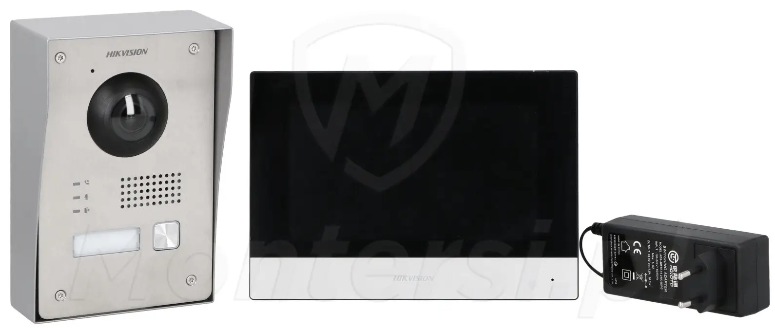 DS-KIS703Y-P - Zestaw wideodomofonu z monitorem i zasilaczem