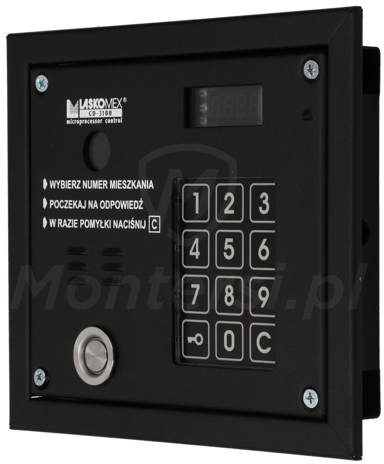 CP-3103TP - Cyfrowy panel domofonowy z czytnikiem DALLAS